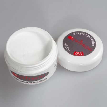 Акриловая пудра белая Sofiprofi, 20 гр